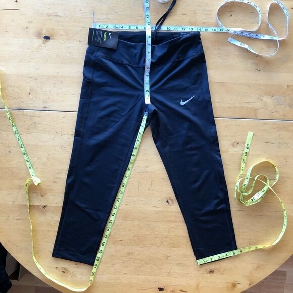 Nike Fast Crop Running Capri Leggings Size Sm - Picture 5 of 11